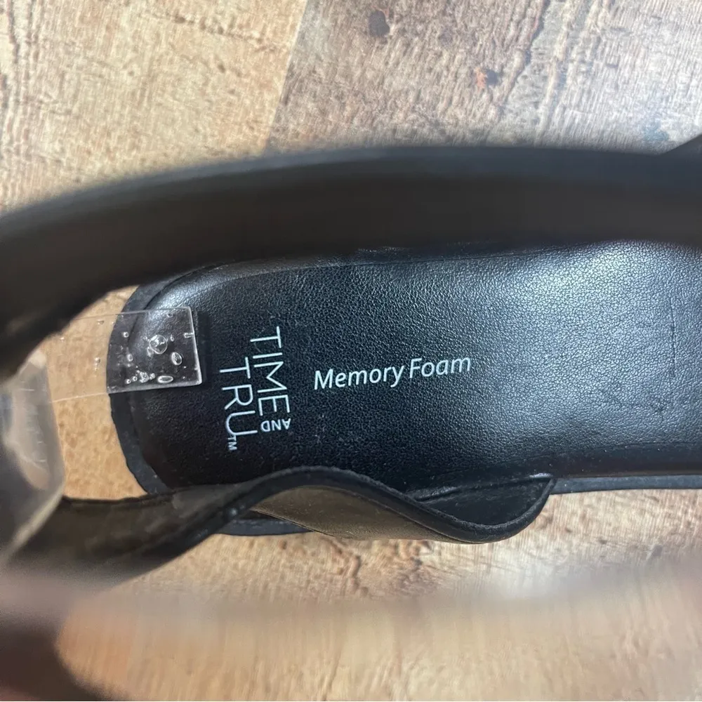 Time and Tru Size 8 Women's Braided Ankle Strap Sandals - Image 4