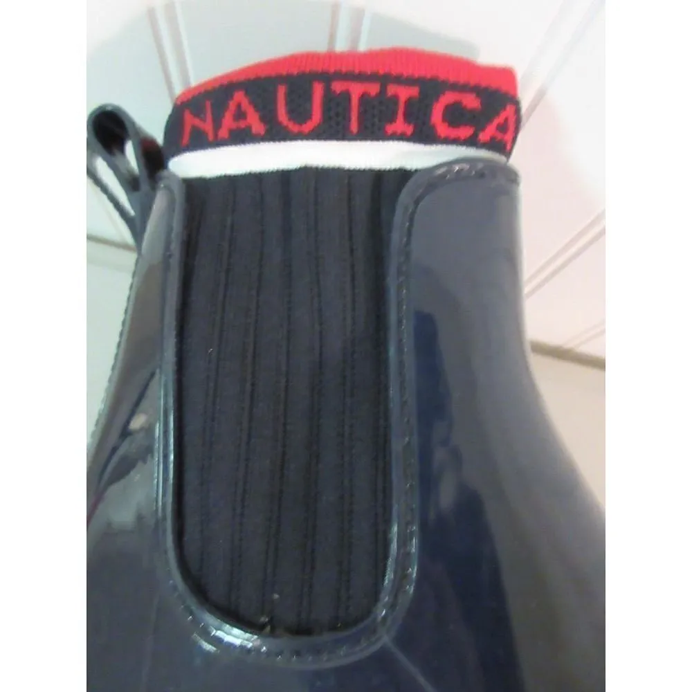 Nautica navy rain boot sz 8 NWOB - Image 5