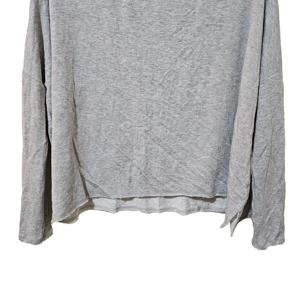 Athleta Adagio Long Sleeve Sweatshirt Womens Size XS Dolman Athletic Gray - Image 4