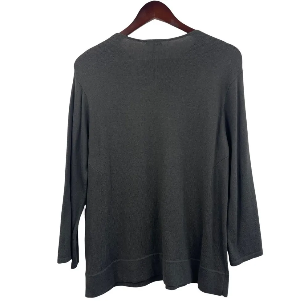 J. Jill Pure Jill Cashmere Blend Sweater Women’s Size XS Dark Green - Image 3