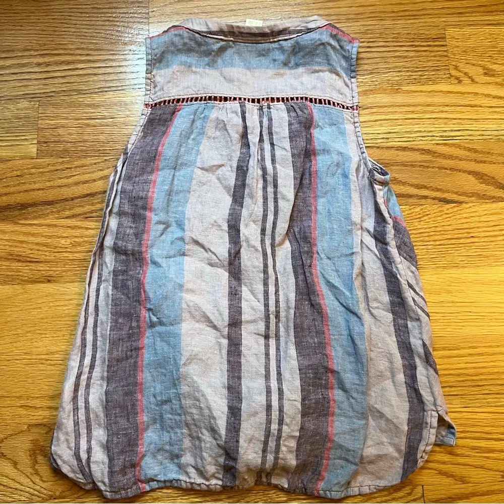 Maeve striped tie front top size small - Image 2