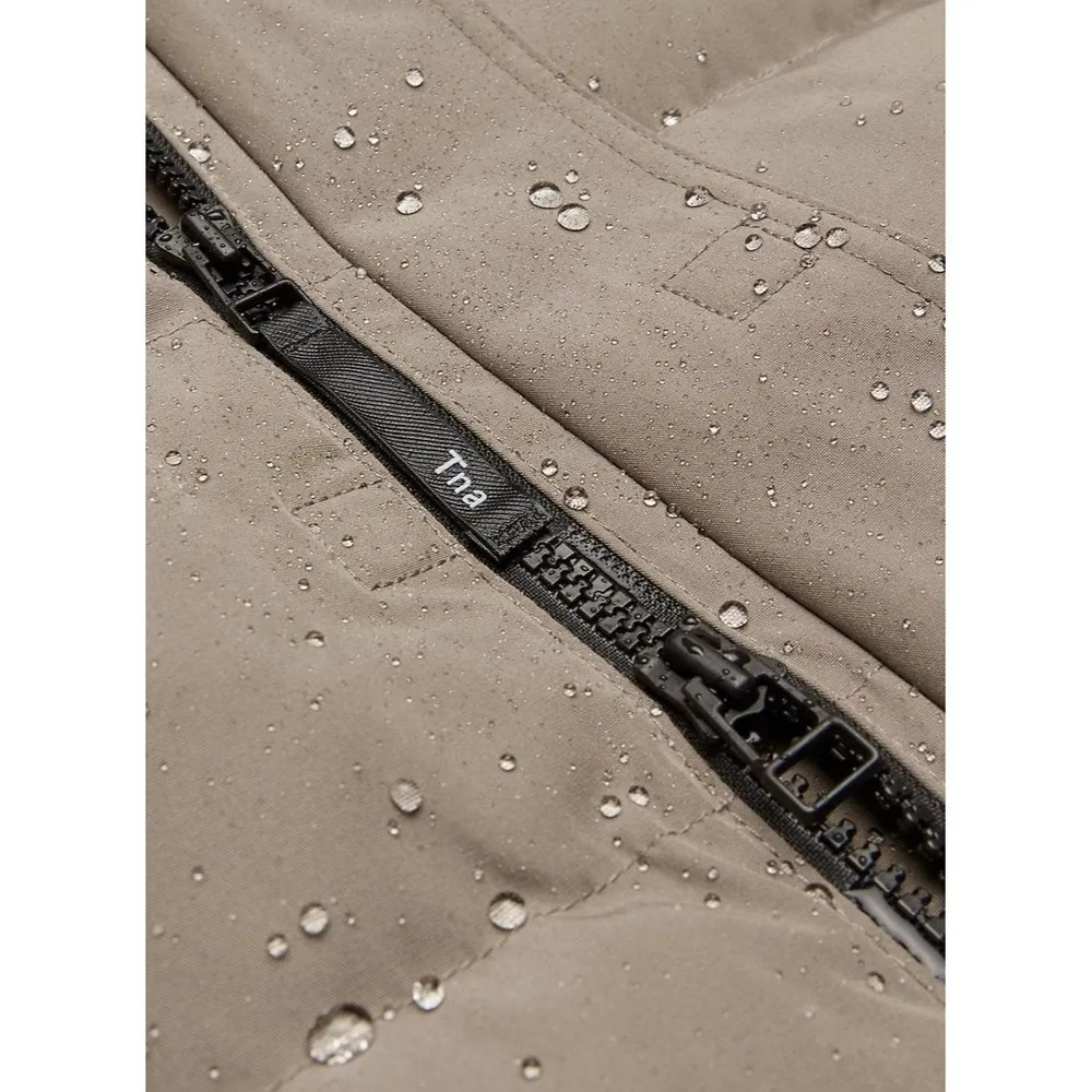 Aritzia Tna The Powder Parka Mid Length Jacket Modern Taupe Goose Down New Small - Image 9