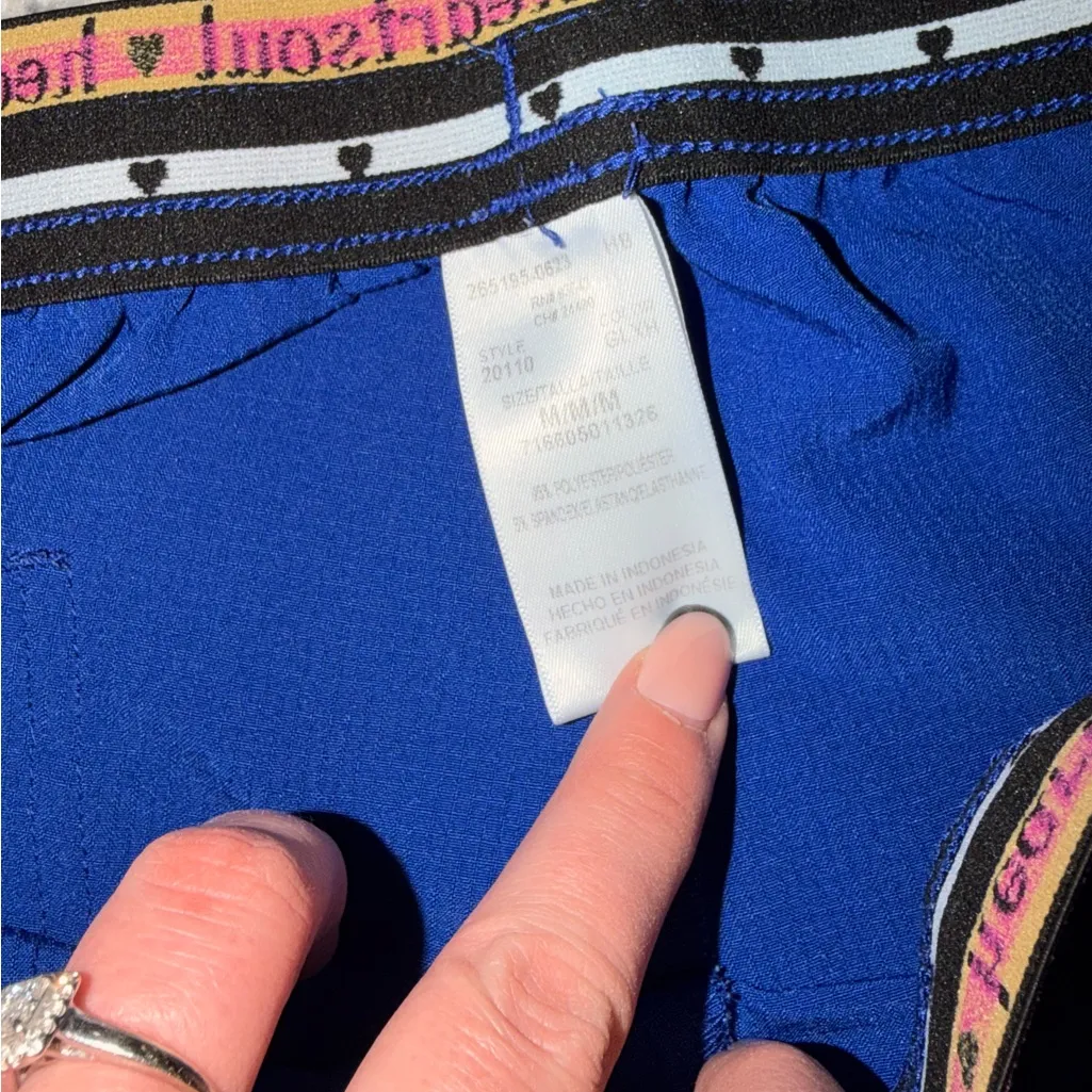 Heart Soul Blue Women's Scrub Pants - Image 4