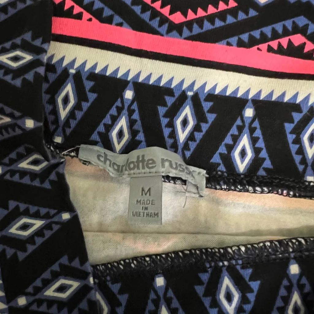 NWT Charlotte Russe Aztec Print Bodycon Mini Pencil Skirt‎ - Image 6