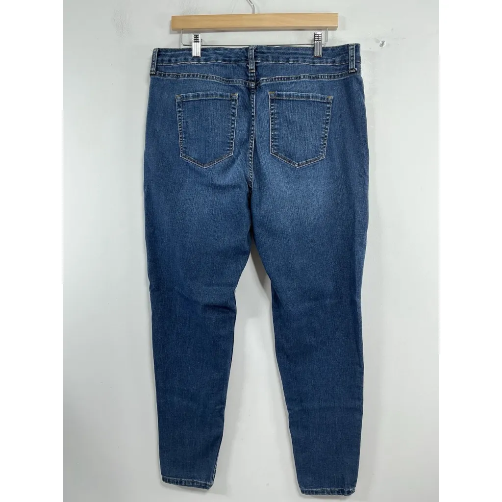 Womans Excellent Condition Nine West Super Skinny Blue Jeans Size 16 0116/P-3 - Image 2