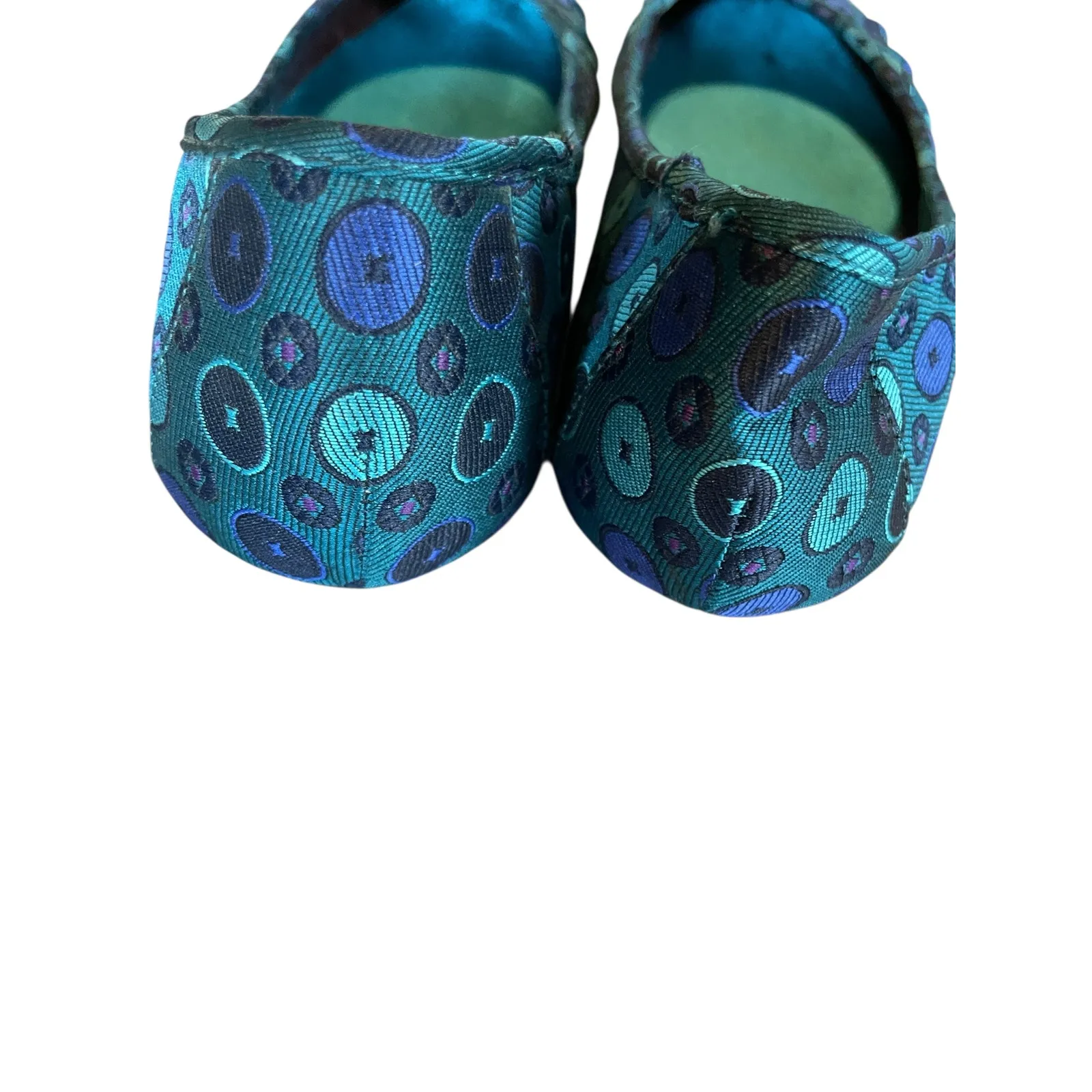 Nine West Blue and Green Flats - Image 4