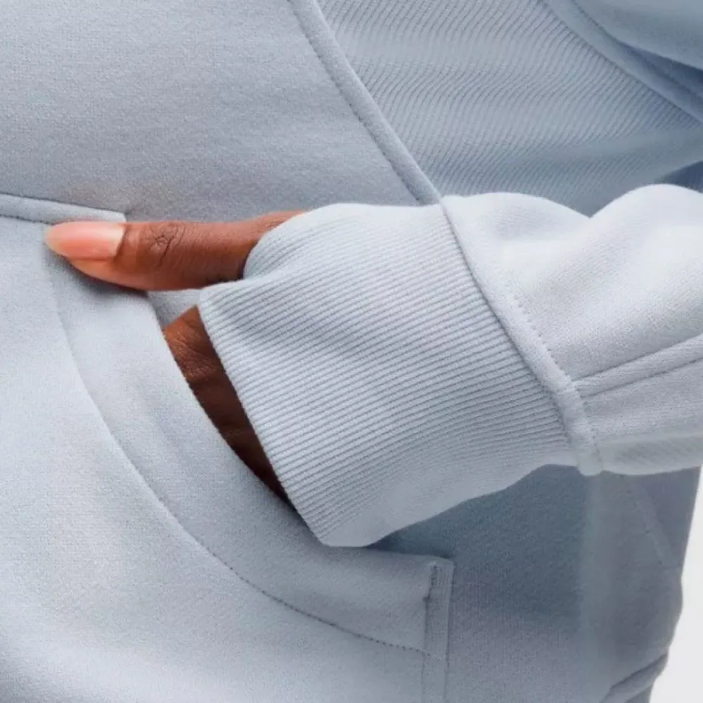 LULULEMON ATHLETICA | Scuba Full-Zip Cropped Hoodie Periwinkle Powder Blue | XL/ - Image 4