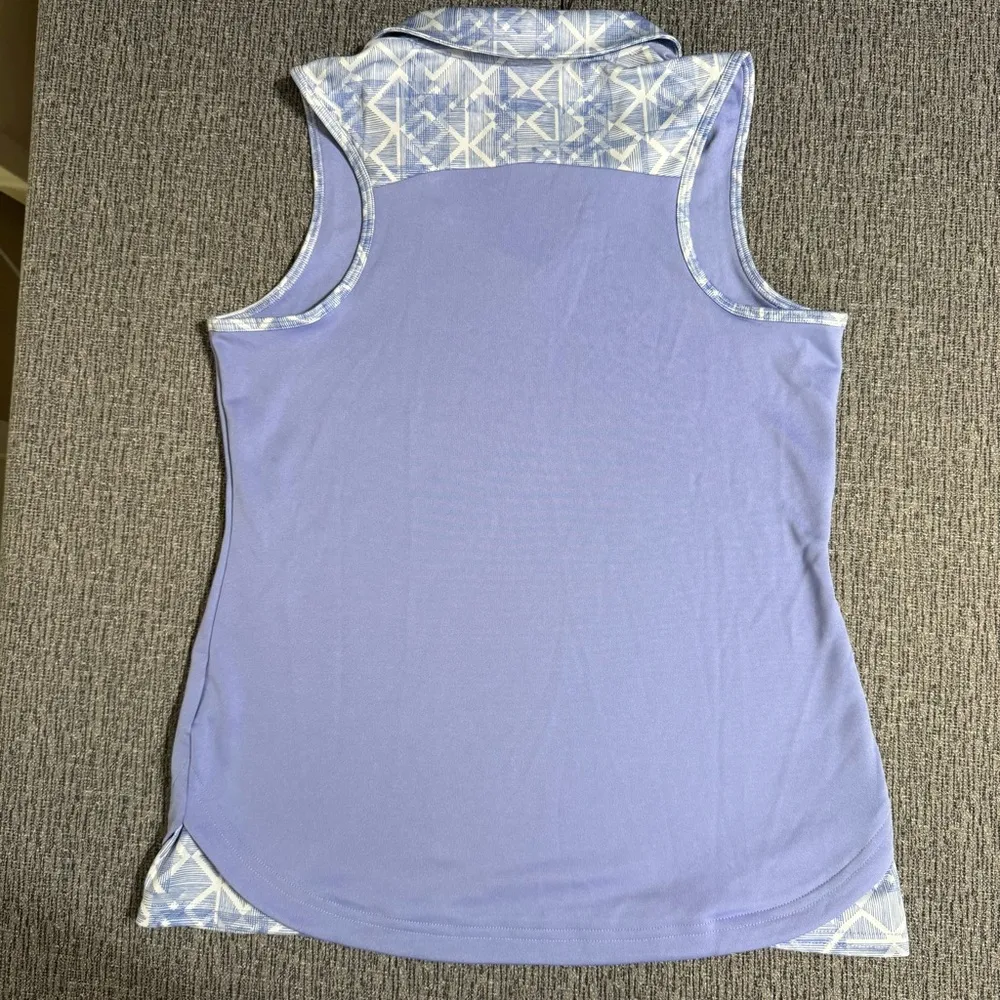 Adidas Women’s Golf Fashion Print Sleeveless Polo - Image 5