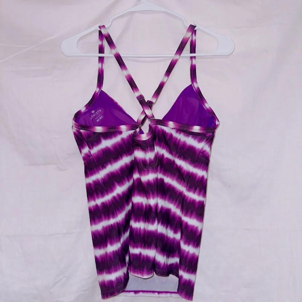 Athleta Del Mar Twister Tie Dye Adjustable Tankini Swim Top size 40 B/C - Image 6