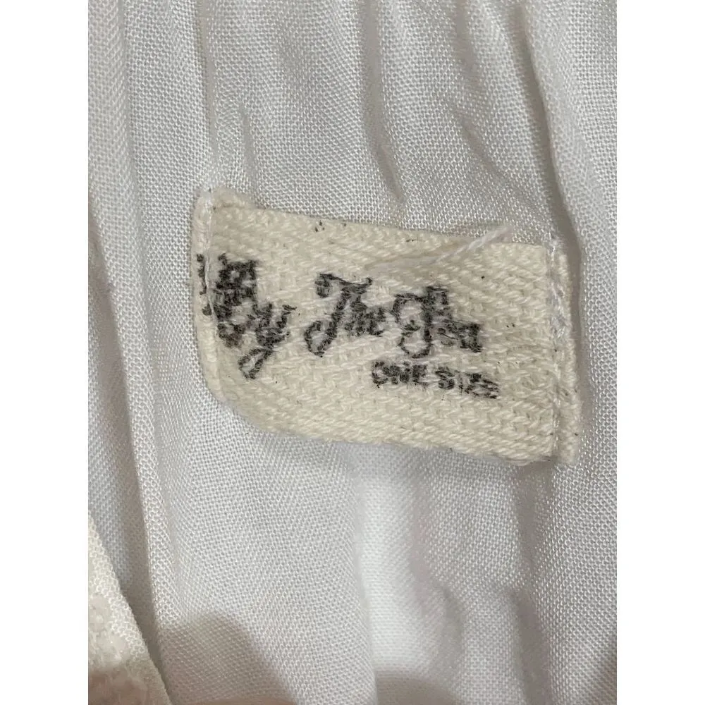 By The Sea Women's Off Shoulder Pompoms Beach Swimsuit Cover Up White One Size Size undefined - Image 7