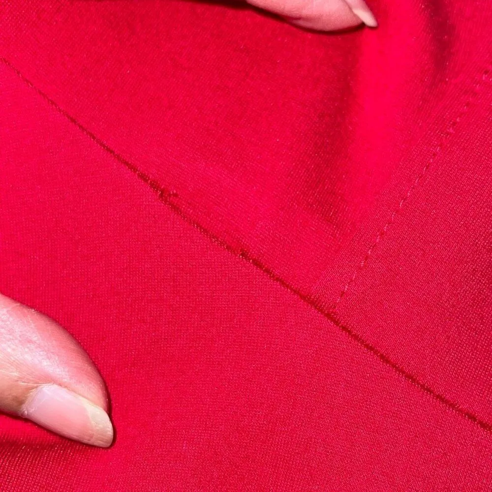 Lulus Womens Scallop Neckline Elbow Sleeve Mini Fit & Flare Dress Size Small NWT - Image 9