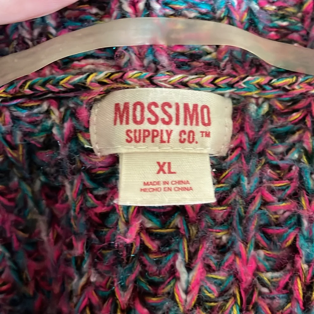 Mossimo Supply Co. Sweater Cardigan Pink Size XL - Image 4