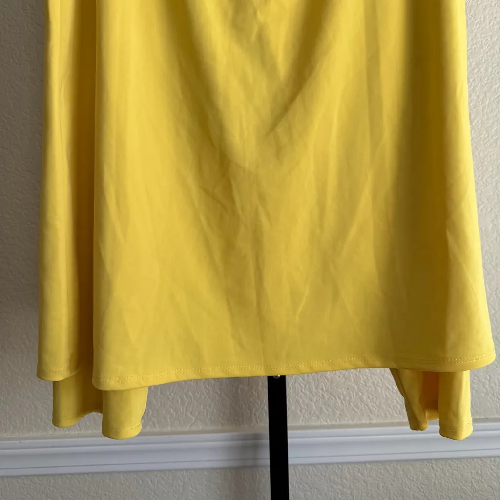 Yellow Modest Athletic Sporty Skirt Casual Layering Skirted Leggings XL 1X Comfy - Image 5