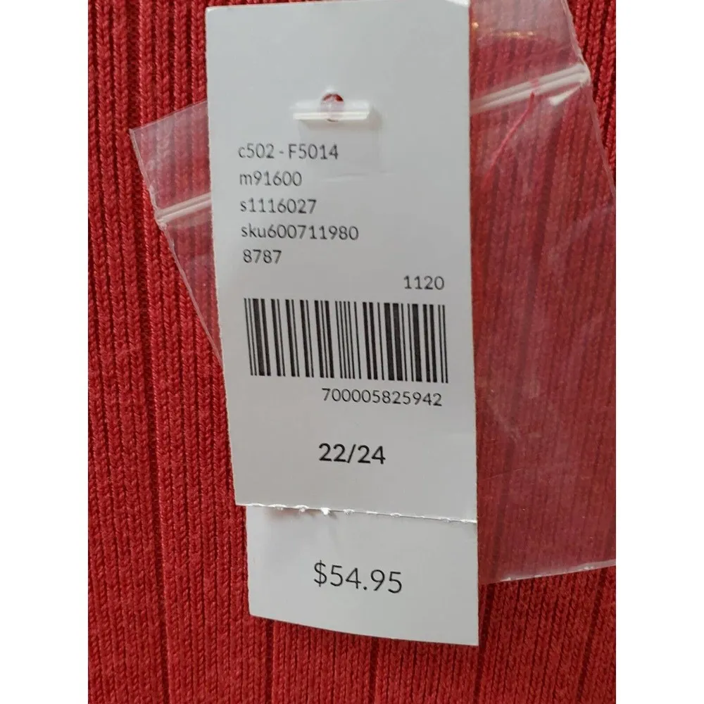 Lane Bryant Women's Pink Rayon V-Neck Long Sleeve Casual Top Blouse Size 22/24 - Image 7