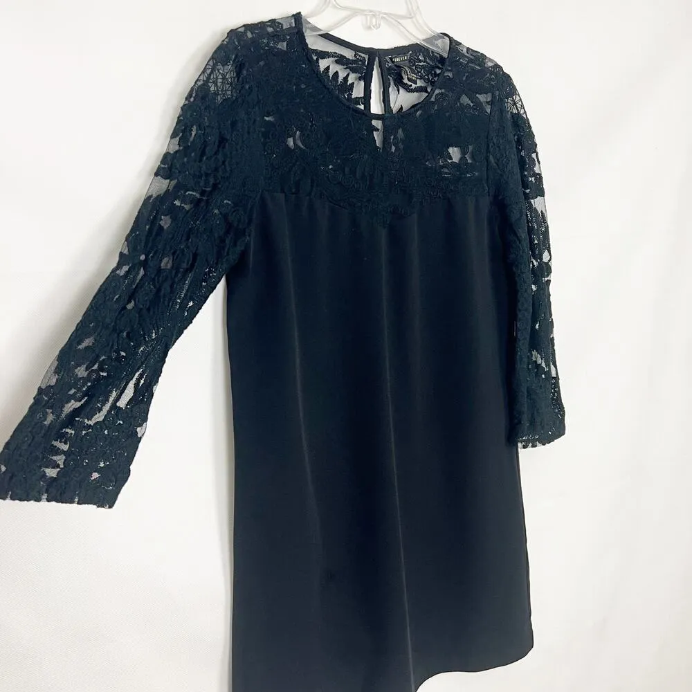 Forever 21 Womens Dress Small Shift Lace Whimsigoth Witchy Fairygoth Edgy Boho - Image 5