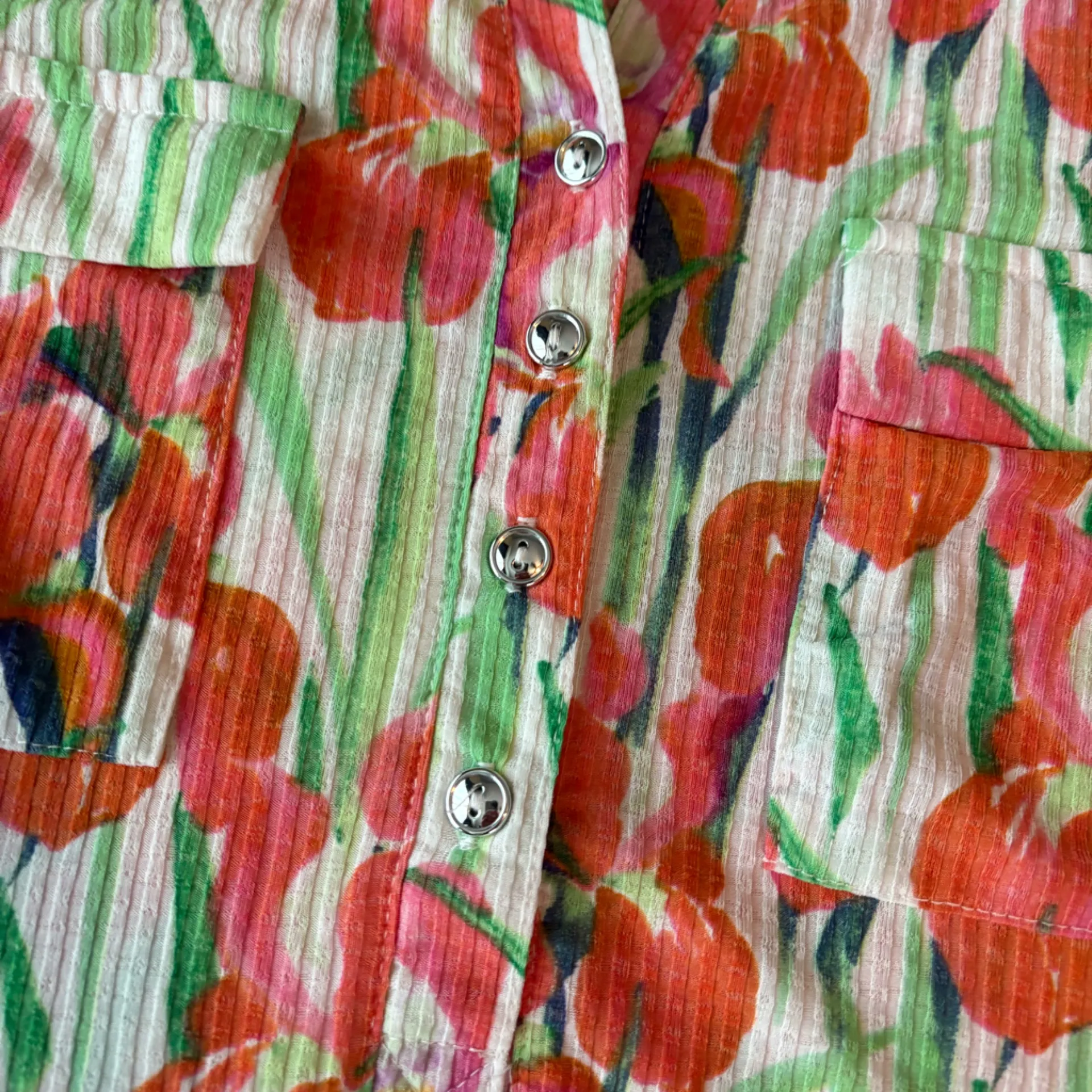 Floral Button-Up Blouse - Image 3