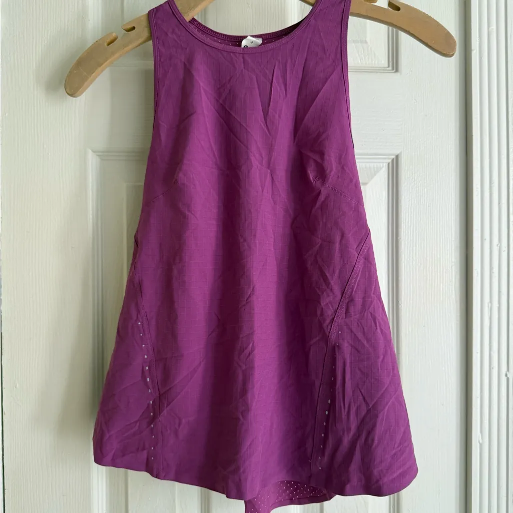 Lululemon Lightweight Stretch Run Tank Vivid Plum Size 2 - Image 4