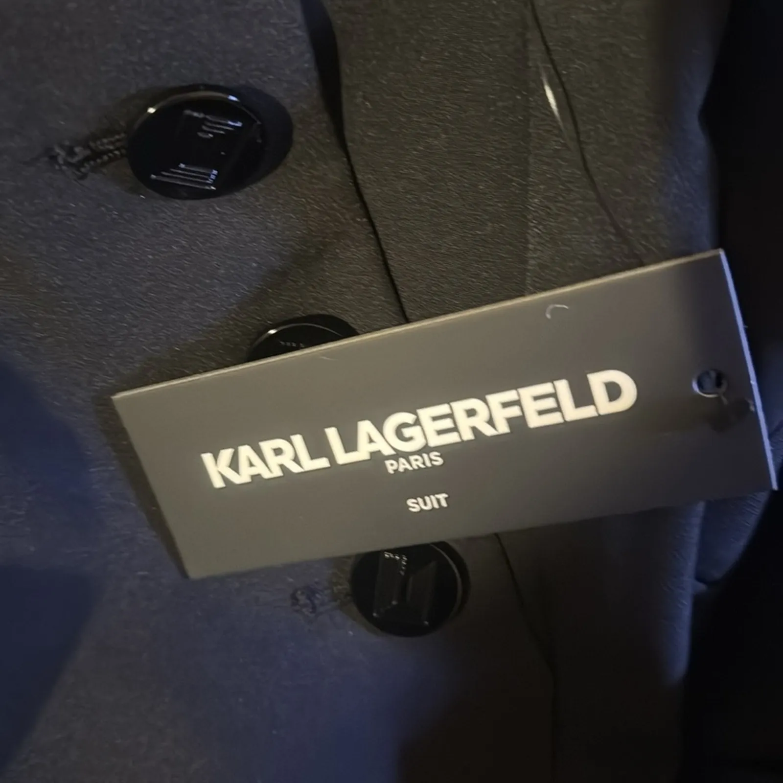 Karl Lagerfeld Paris Solid Wide Leg Pants - Image 4