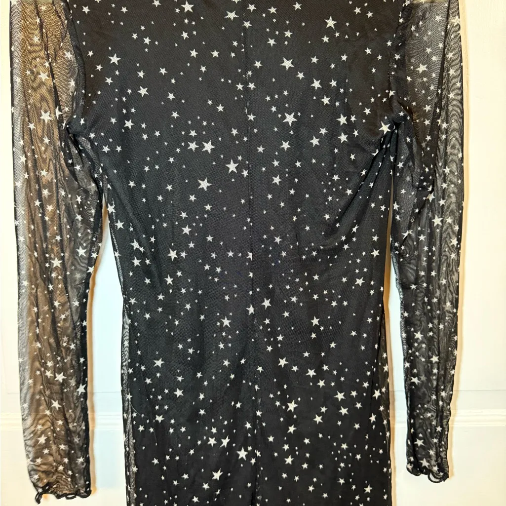 Altar'd State Black Star Mini Dress - Image 3