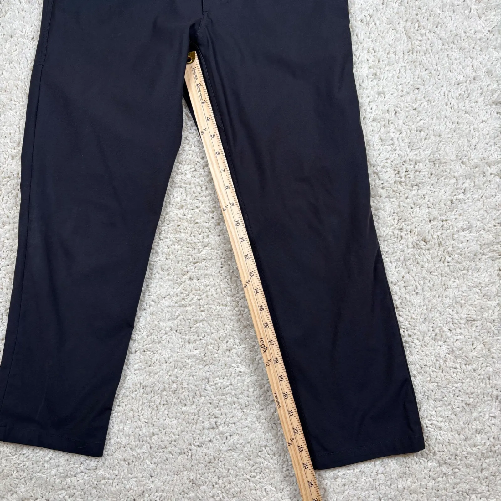 Lululemon ABC Pants Black Slim Fit Stretch Mens Size 28x30 - Image 2