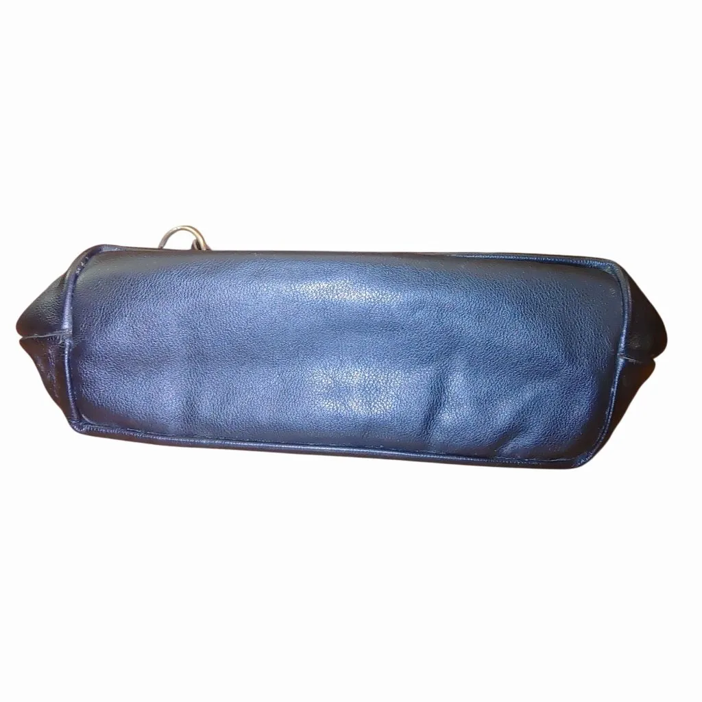 Harley Davidson Black Leather Genuine Bucket Bag Drawstring Shoulder Suede Strap - Image 11