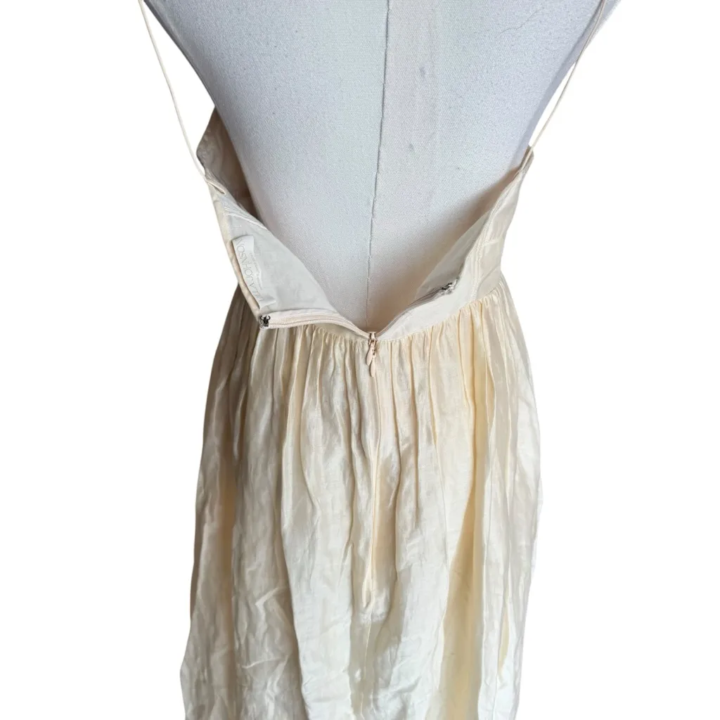 Ulla Johnson - Mariza Spaghetti Strap Maxi Dress Ecru Sz 6 - Image 7
