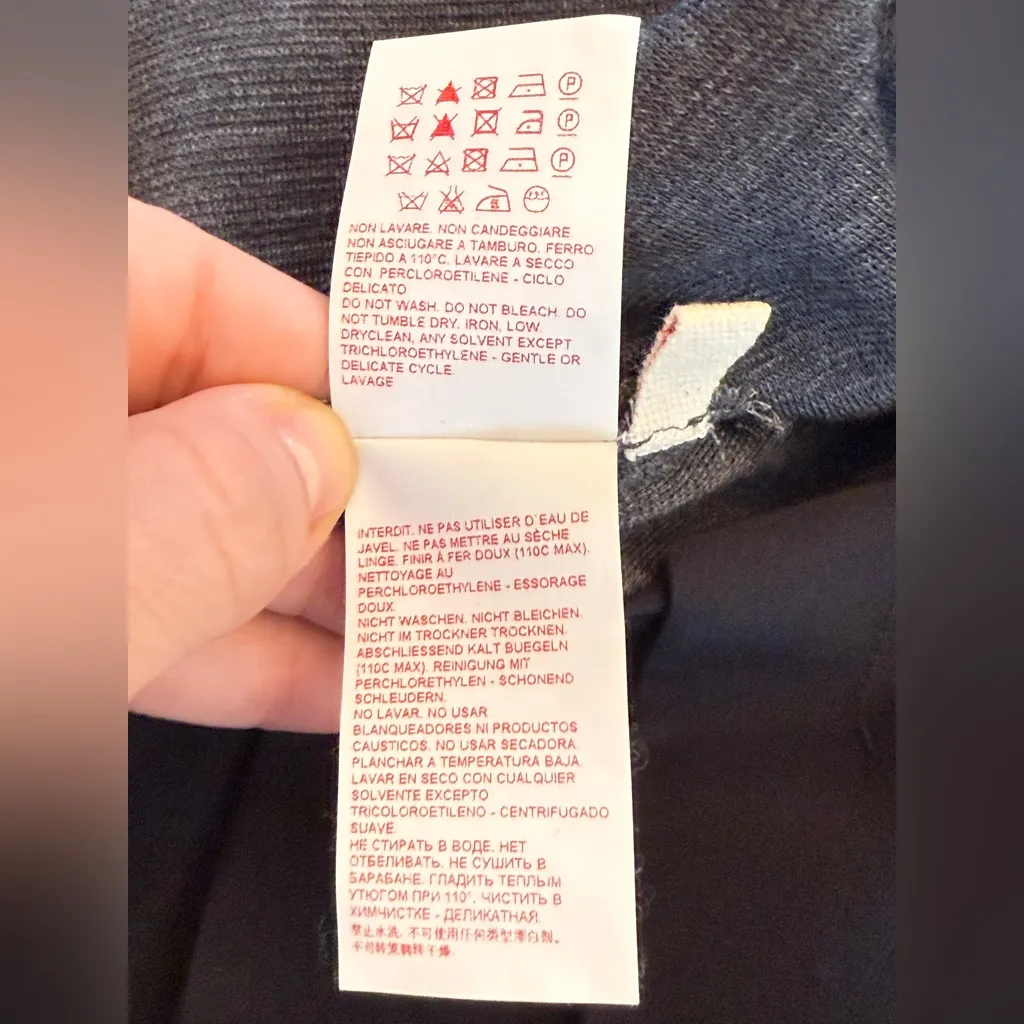 MARNI Gray Black Wool Silk Shift Dress Size 4 (IT 40) - Image 7