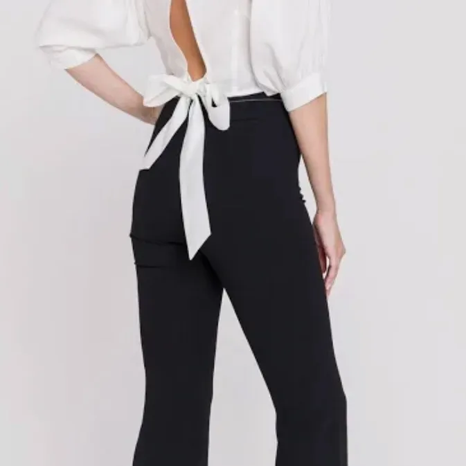 Anthropologie Endless Rose Contrast Stitch Pants - Image 4