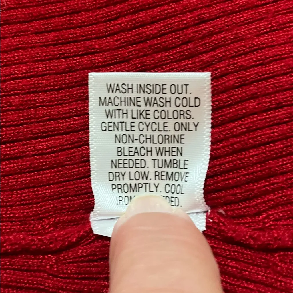 Dana Buchman Vibrant Red Cardigan Sz S - Image 4