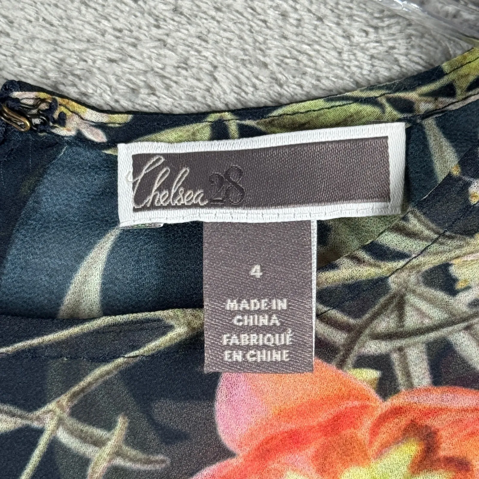 Chelsea28 Dress Floral Hi-Low Ruffle Chiffon Midi Long Sleeve‎ Romantic Witchy - Image 7