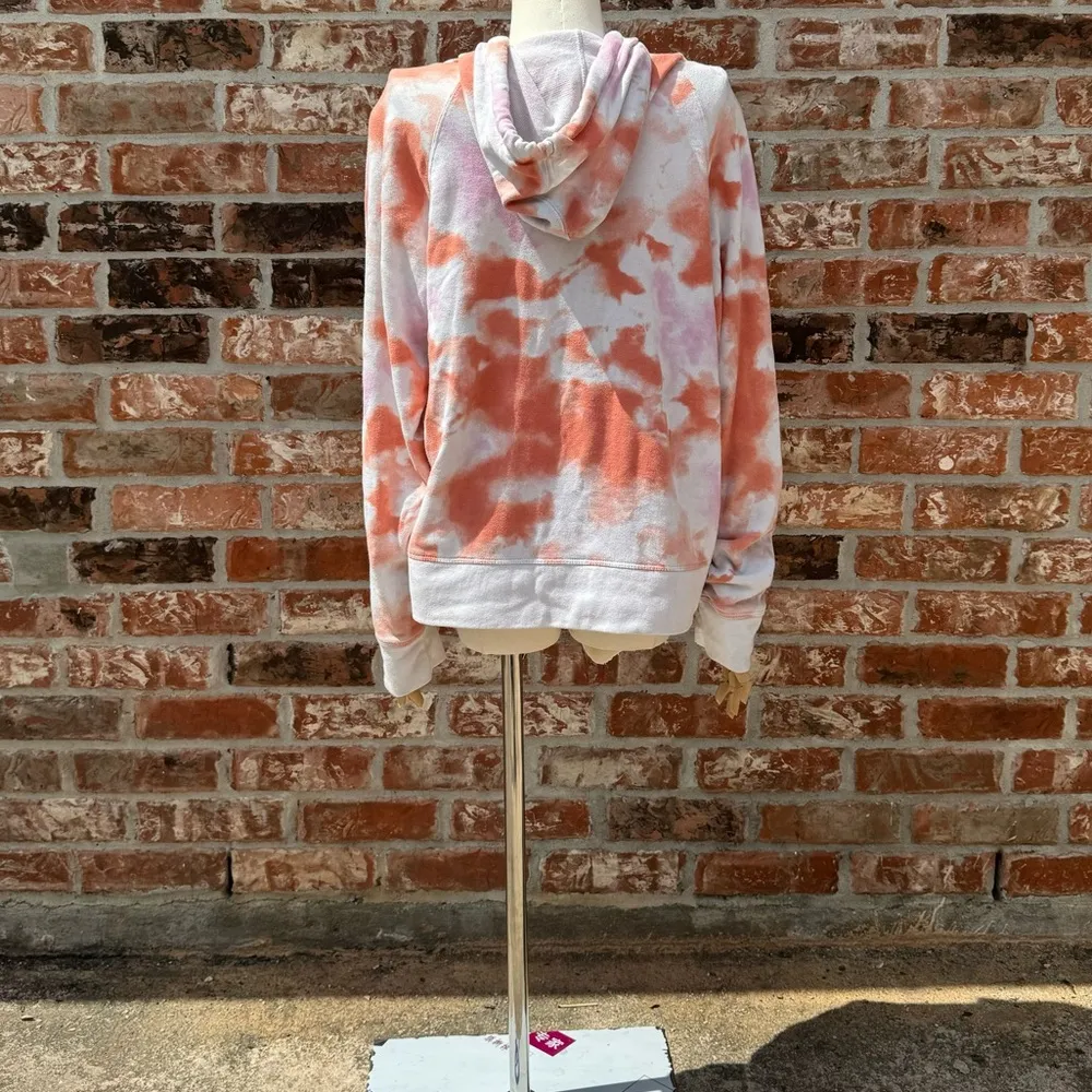 Champion orange tiedyed hoodie sweatshirt / L / Excellent condition - Image 9