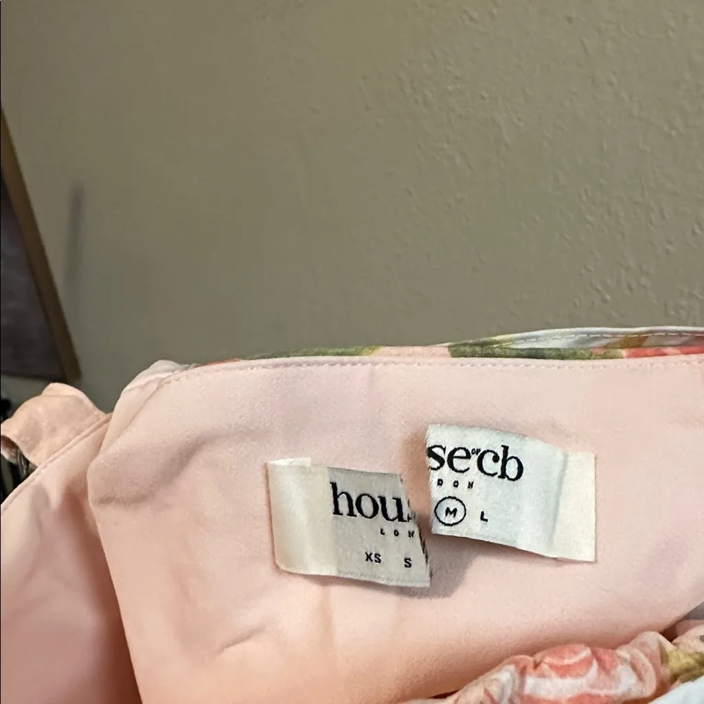 HOUSE OF CB 'Carmen' Pink Peony‎ Print Cotton Bustier Sundress NWOT Size M A-C - Image 13