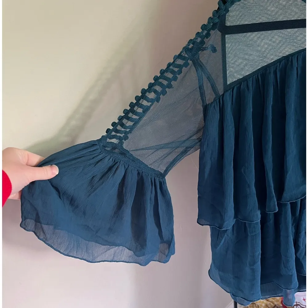 INA  teal Blouse - Image 3