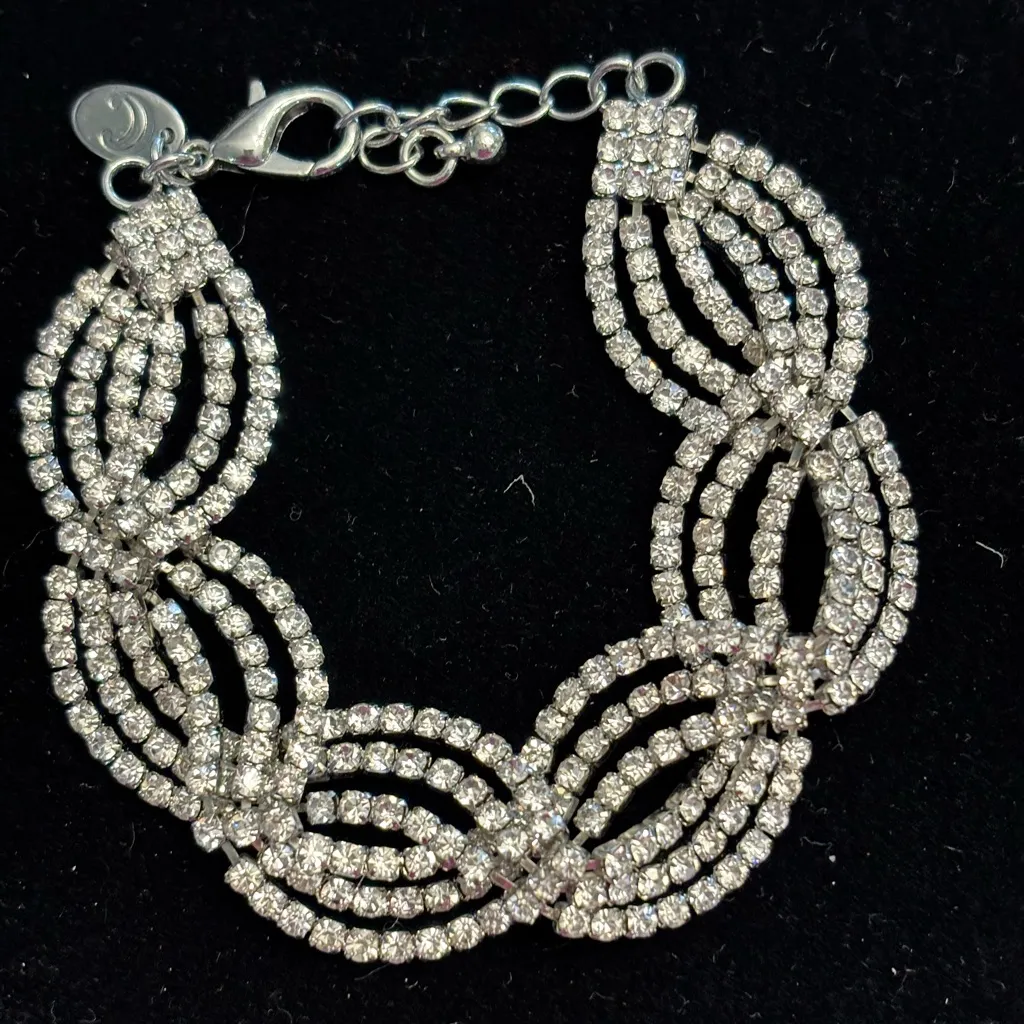 Rhinestone Vintage Bracelet Adjustable - Image 2