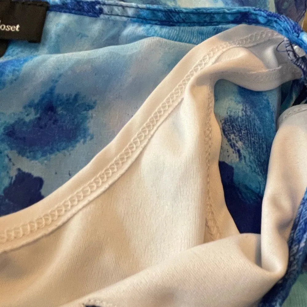 Amy's Closet Blue‎ Top Blue Size M - Image 5