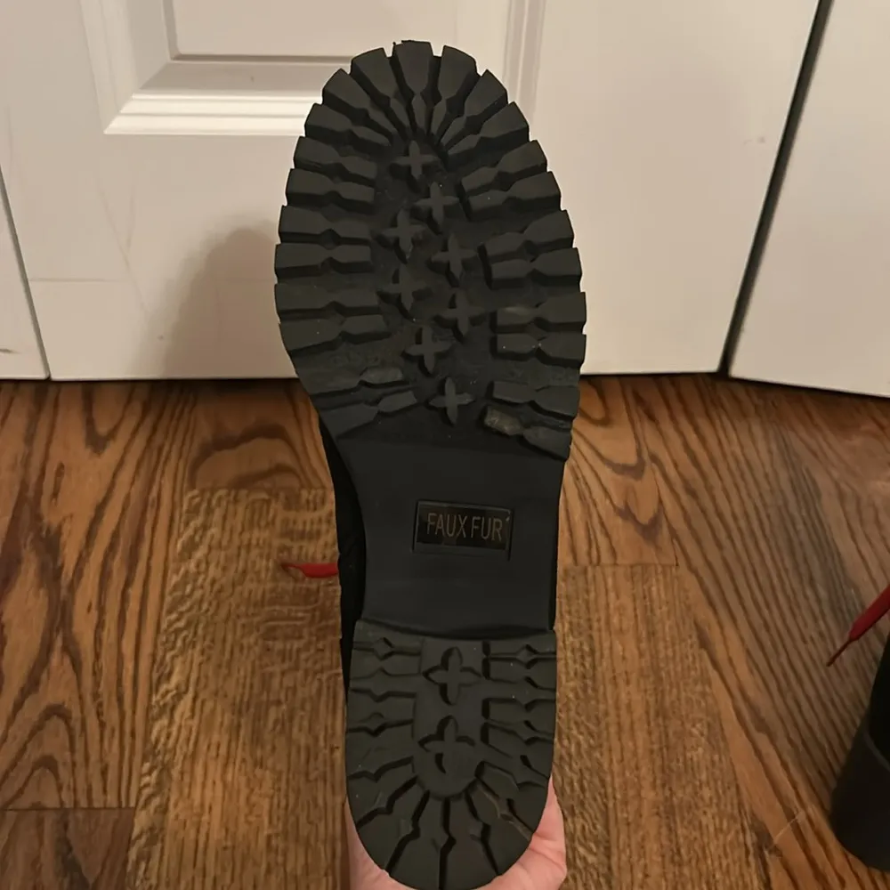 MADDEN GIRL Faux Fur Hiker Combat Boots Size 10 - Image 5