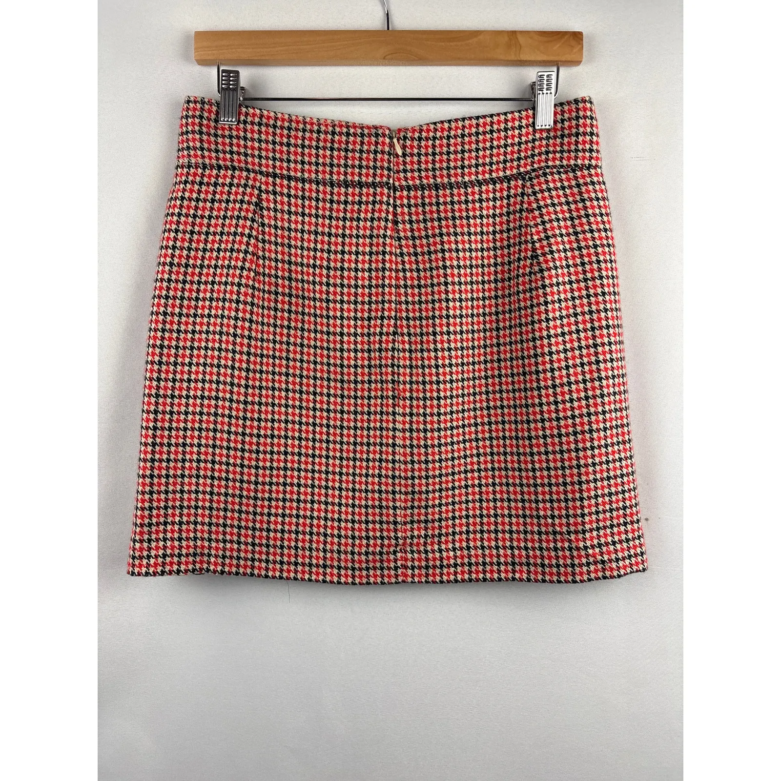 Women’s Maison Jules Size 4 Red, Black, & Cream Mini Pencil Skirt - Image 3