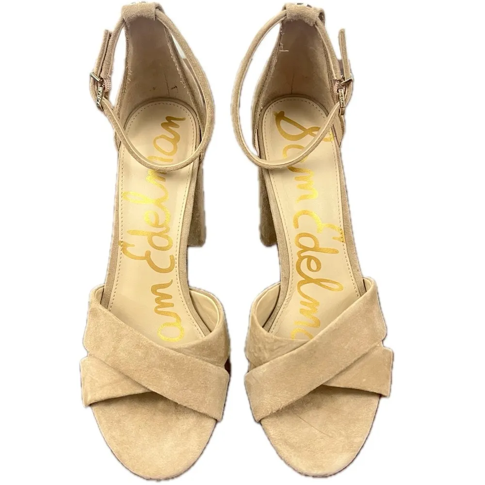 Sam Edelman Yancy Block Heel Ankle Strap Sandals - Size 10 - Image 4