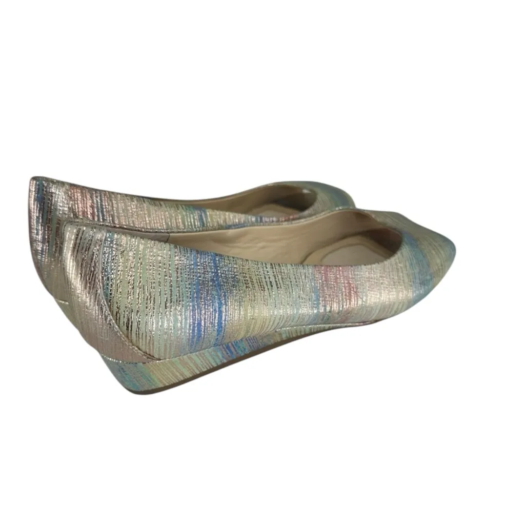 ALEX MARIE NWT Metallic Rainbow Wedges Size 9 - Image 2