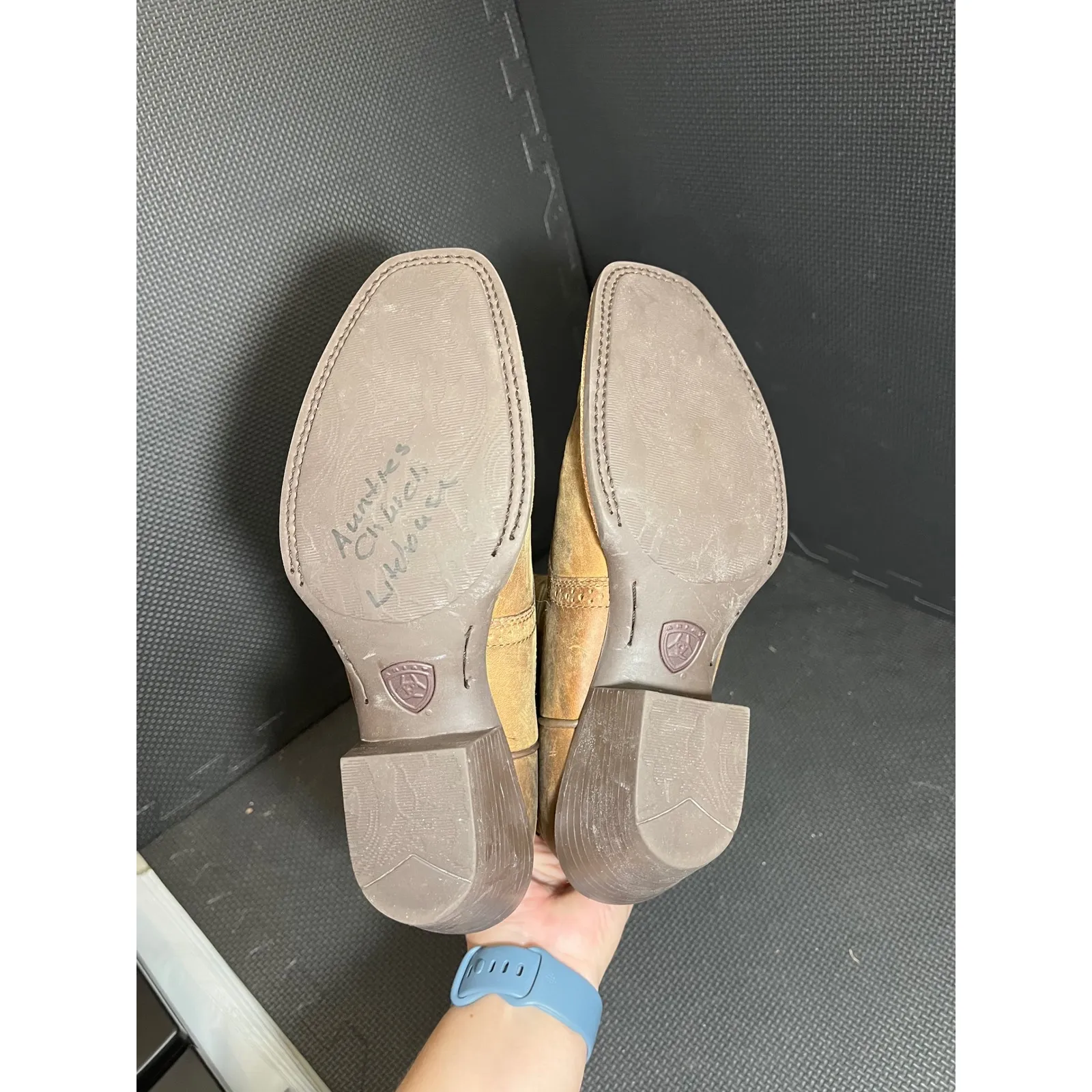 Ariat Womens Western Cowboy Boots Rodeo Brown Leather Shoes Size 7B - Image 6