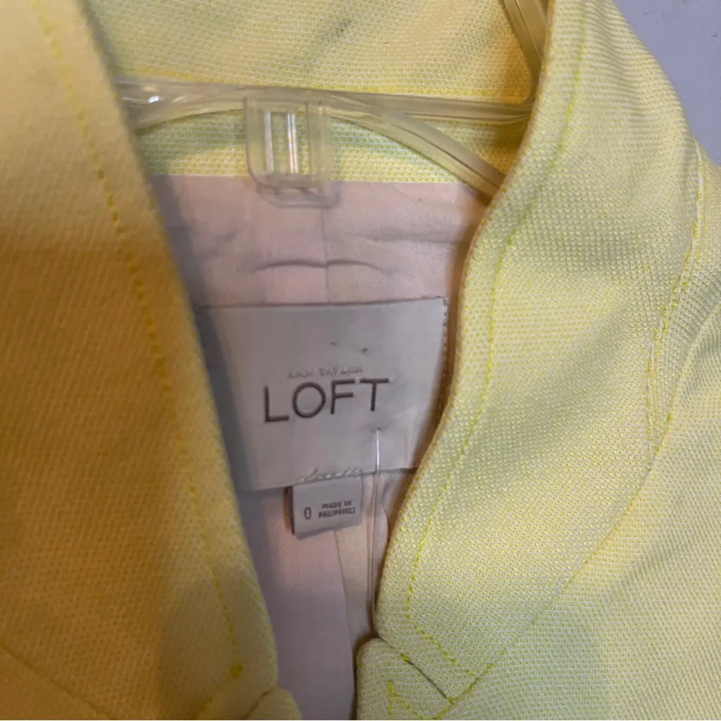 LOFT Women's Sunny Yellow Blazer - Image 4