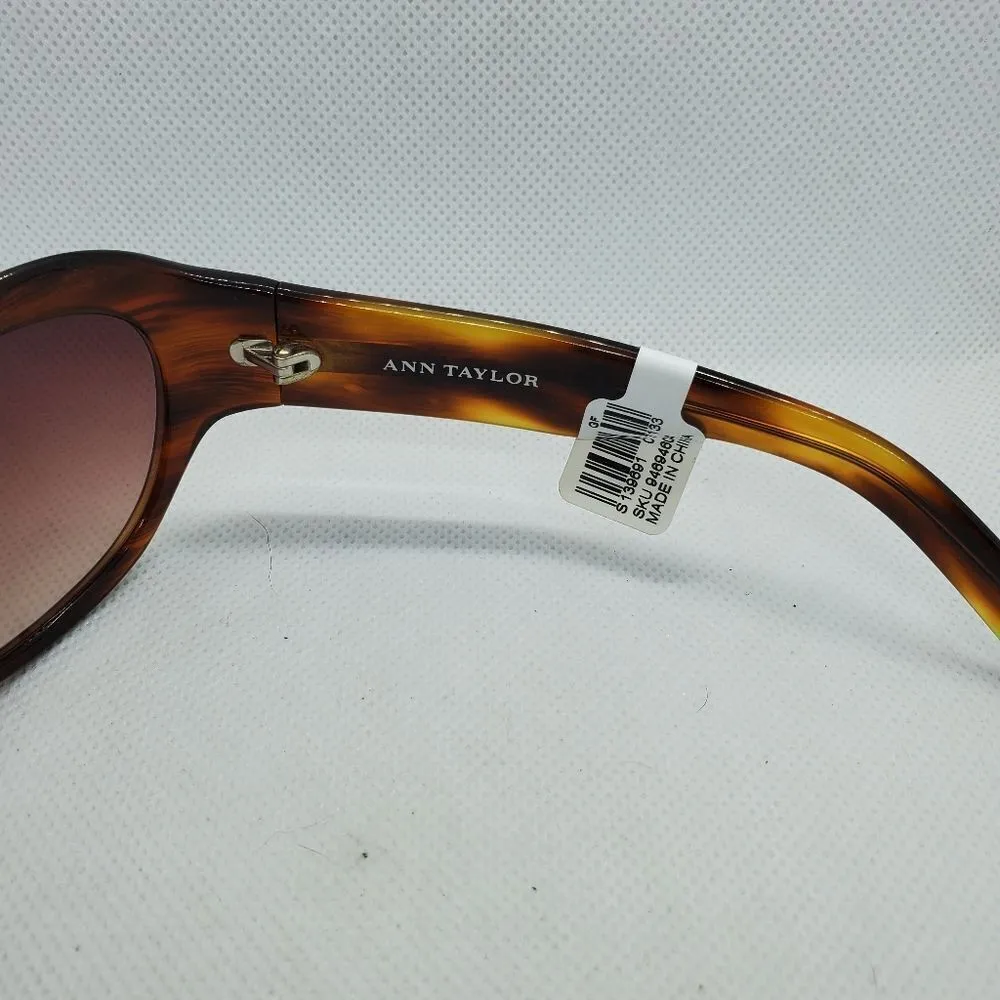 NWT Ann Taylor Brown Sunglasses & Case - Image 8