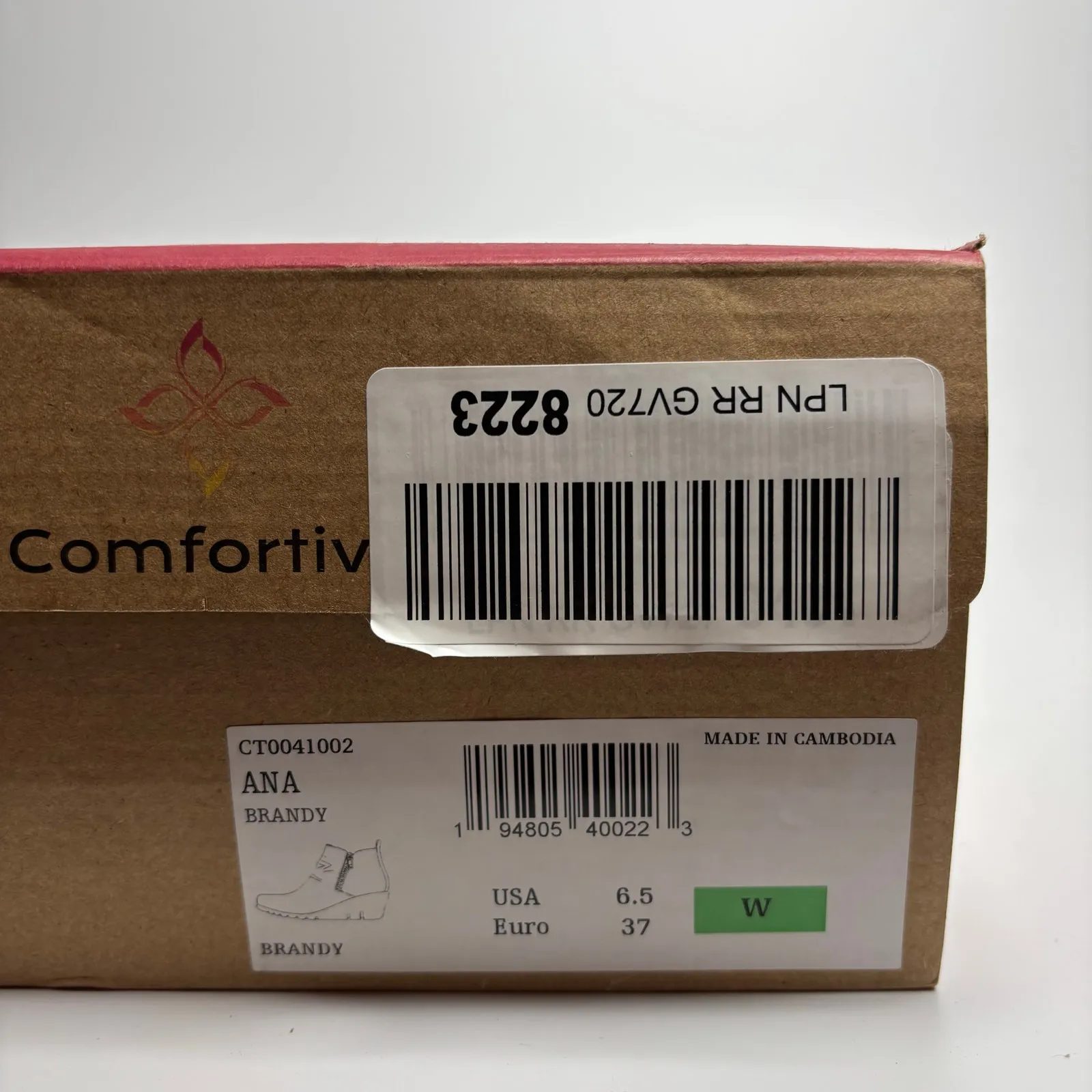 Comfortiva Ana Weatherproof Wedge Heeled Boots in Brandy Suede (Wide) Brown Size 6.5 - Image 8