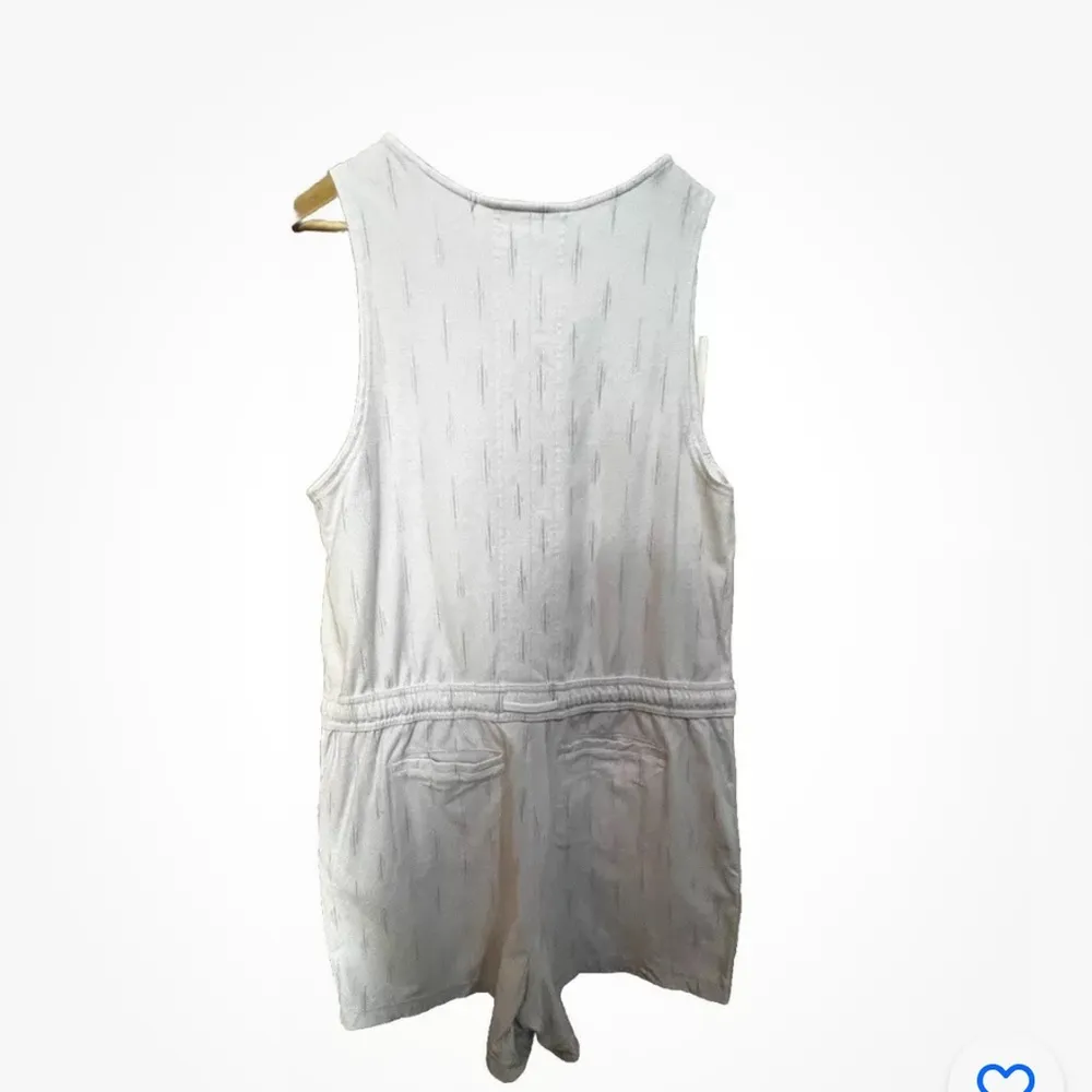 Athleta Grey Printed Farallon Romper Shorts Jumpsuit 1X - Image 2