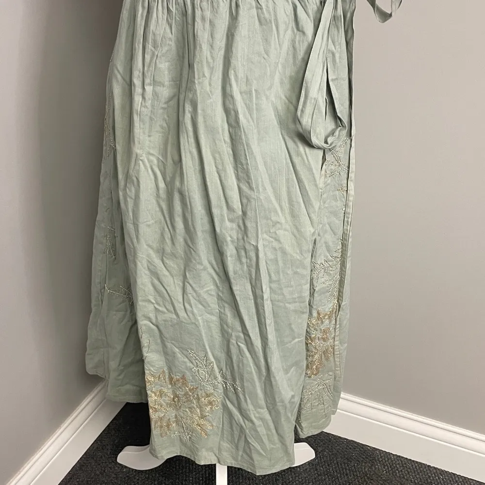 Antik Batik Womens Sundress Embroidered embellished NWT Green Blue Large - Image 3