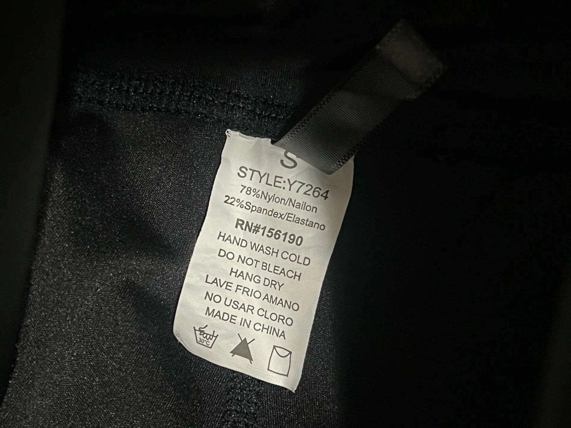 Legging with a hook Black - Image 6