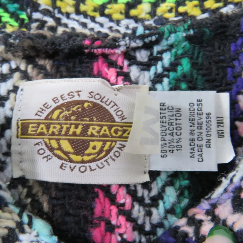Vintage Earth Ragz Rainbow Drug Rug Pullover Jacket Medium - Image 5