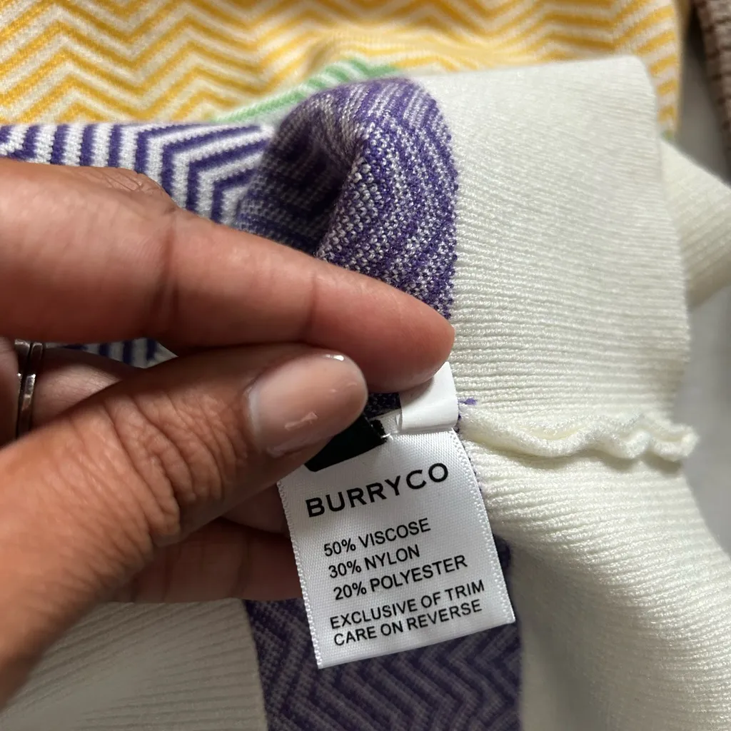 Burryco | rainbow chevron striped sweater Orange Size L - Image 7