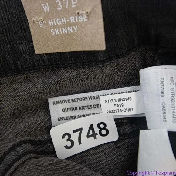 NEW Madewell‎ petite High-Rise Skinny Jeans in Black Sea, 37P - Image 17