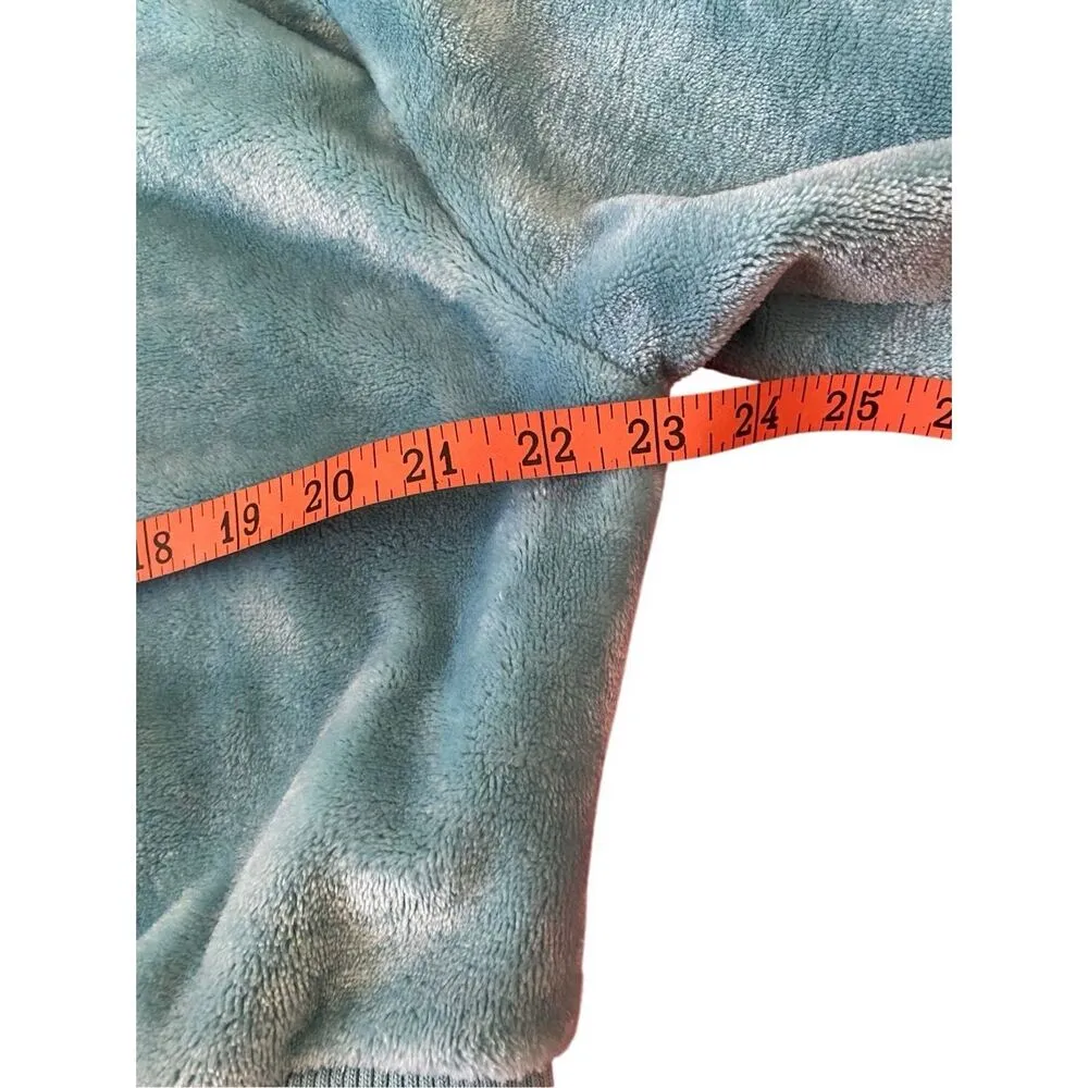 Weekend Edition Cropped Fleece Full Zip Hooded Sweatshirt Soft Gray Size M - Image 10